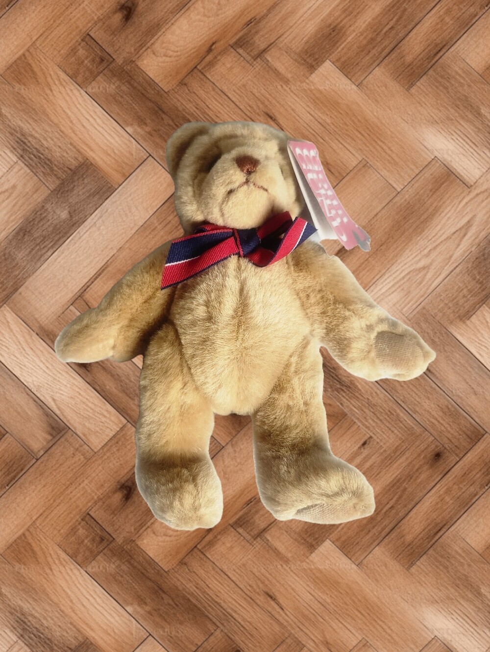 Vintage 1993 Gund Jointed Plush Teddy Bear with Bow Tie - NWT 🧸✨